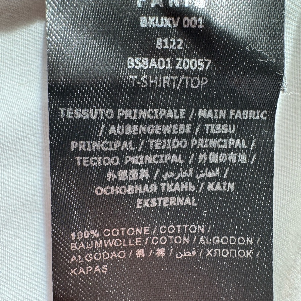Balmain Paris‎ White Logo T-Shirt with Gold Buttons Size 12A - Picture 6 of 9